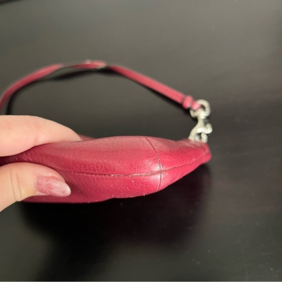 Coach Leather wristlet, dark red 8”x4.5” - Picture 14 of 14